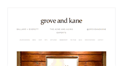 Desktop Screenshot of groveandkane.com